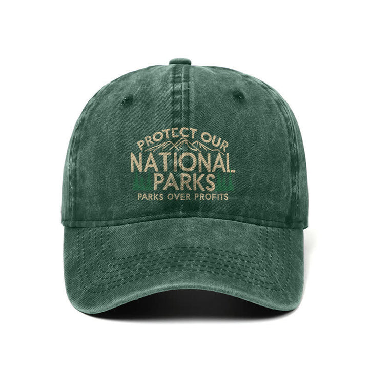 Schützen Sie unsere Nationalparks, Parks über Profit, verstellbare Baseballkappe