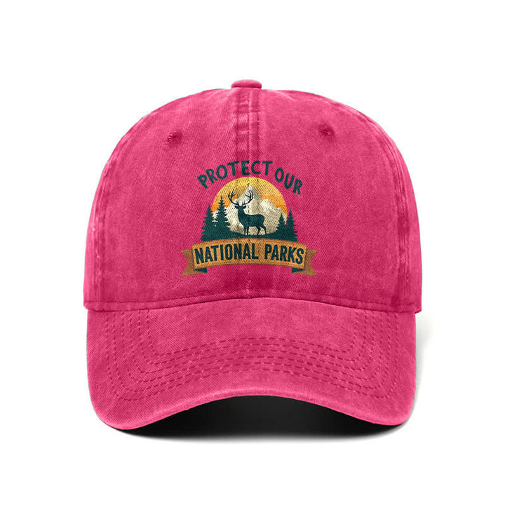 Schützen Sie unsere Nationalparks Deer Resist verstellbare Baseballkappe