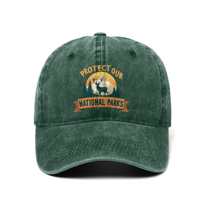 Schützen Sie unsere Nationalparks Deer Resist verstellbare Baseballkappe