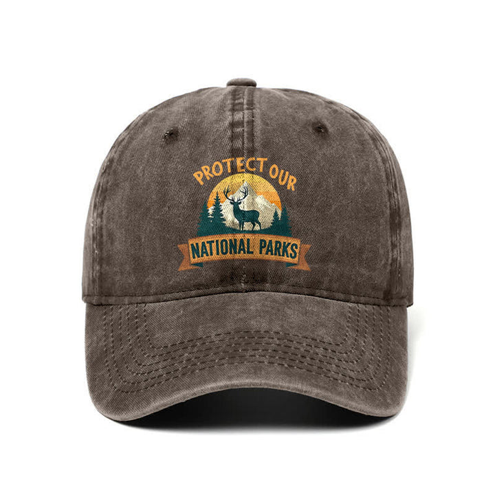 Schützen Sie unsere Nationalparks Deer Resist verstellbare Baseballkappe