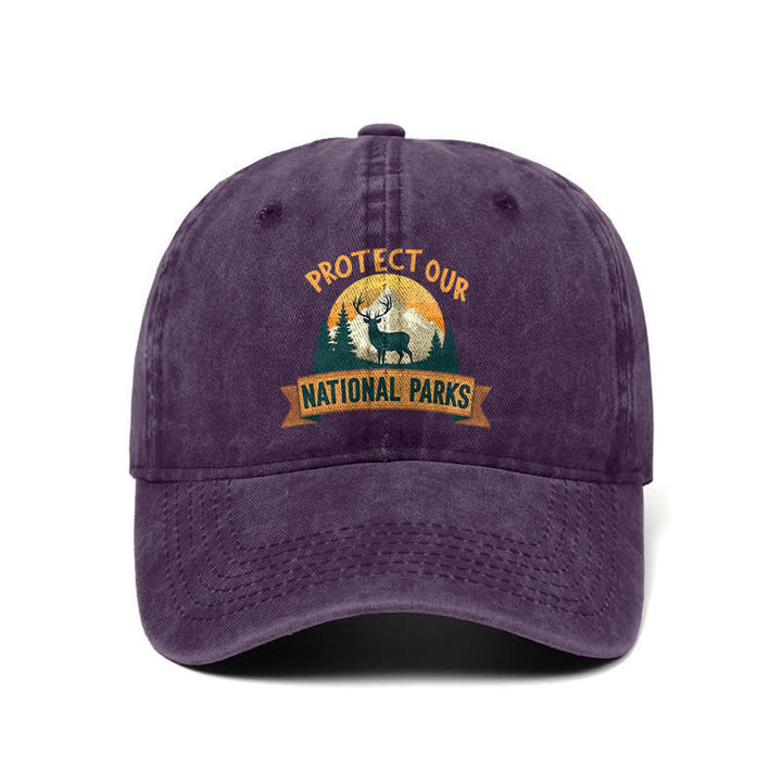 Schützen Sie unsere Nationalparks Deer Resist verstellbare Baseballkappe