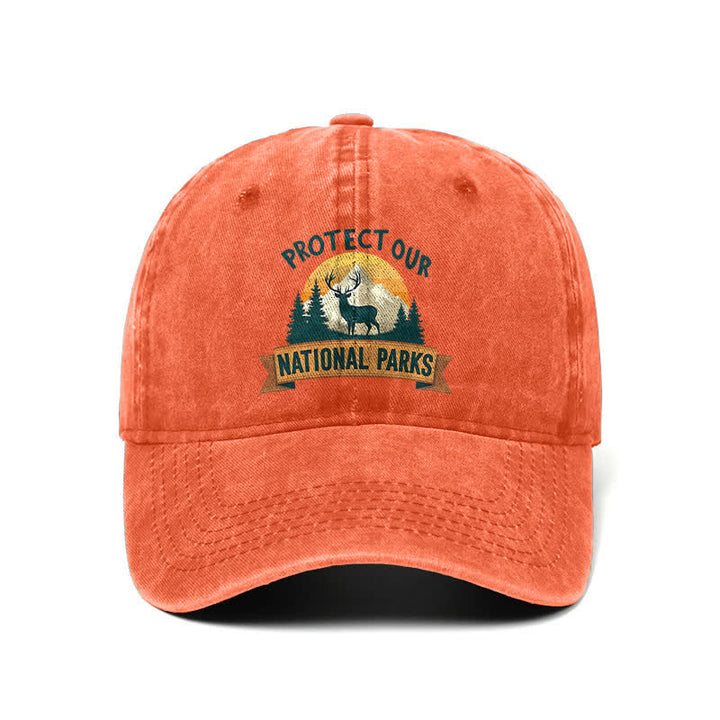 Schützen Sie unsere Nationalparks Deer Resist verstellbare Baseballkappe