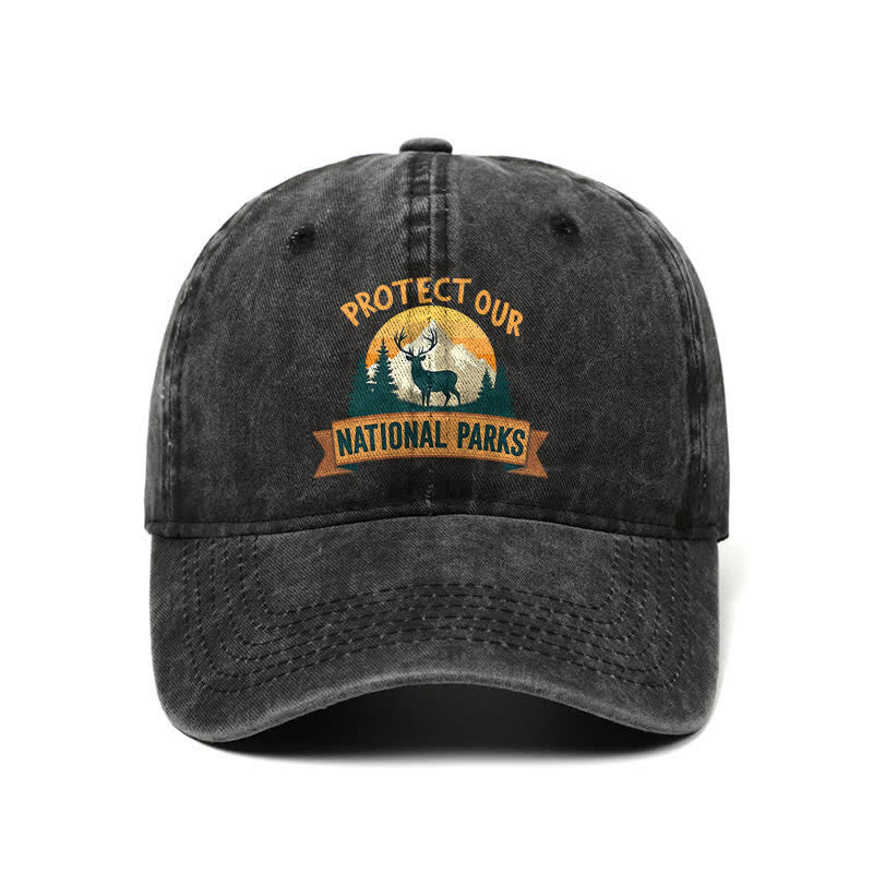 Schützen Sie unsere Nationalparks Deer Resist verstellbare Baseballkappe