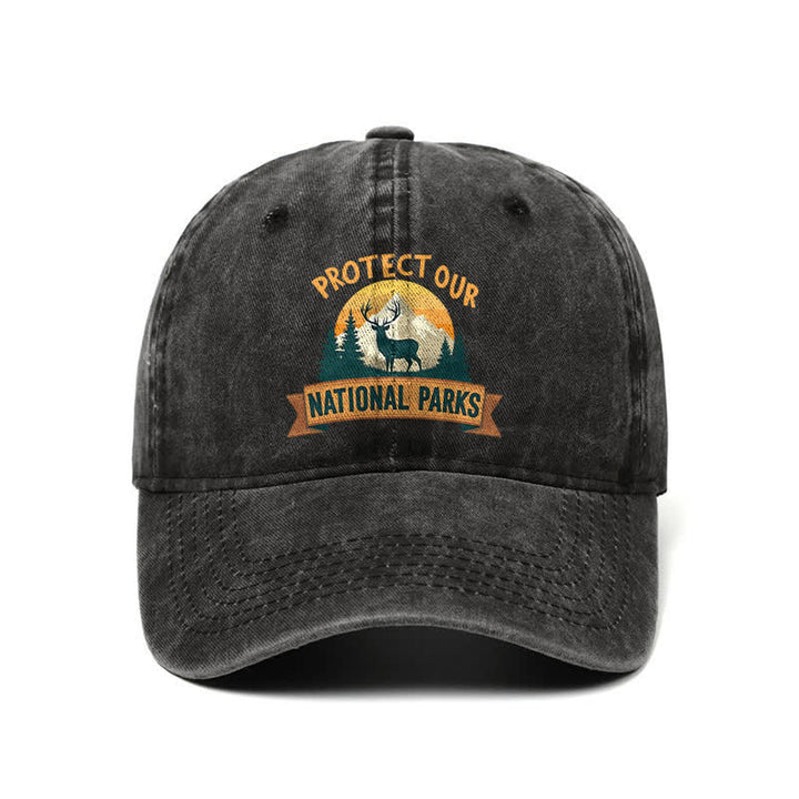 Schützen Sie unsere Nationalparks Deer Resist verstellbare Baseballkappe