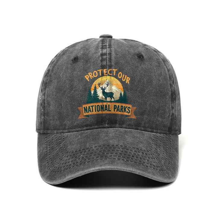 Schützen Sie unsere Nationalparks Deer Resist verstellbare Baseballkappe