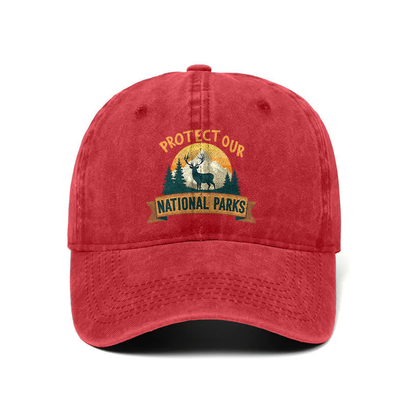 Schützen Sie unsere Nationalparks Deer Resist verstellbare Baseballkappe