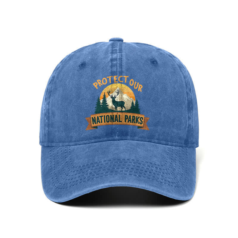Schützen Sie unsere Nationalparks Deer Resist verstellbare Baseballkappe