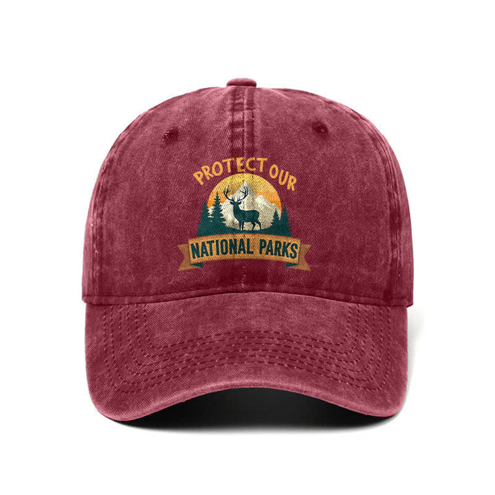 Schützen Sie unsere Nationalparks Deer Resist verstellbare Baseballkappe