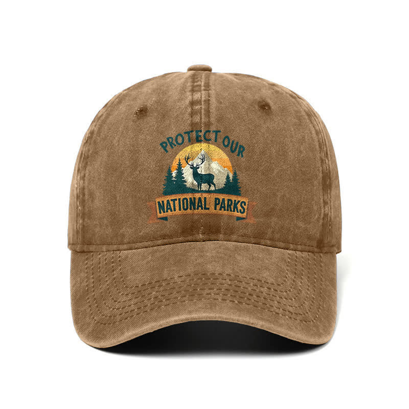 Schützen Sie unsere Nationalparks Deer Resist verstellbare Baseballkappe