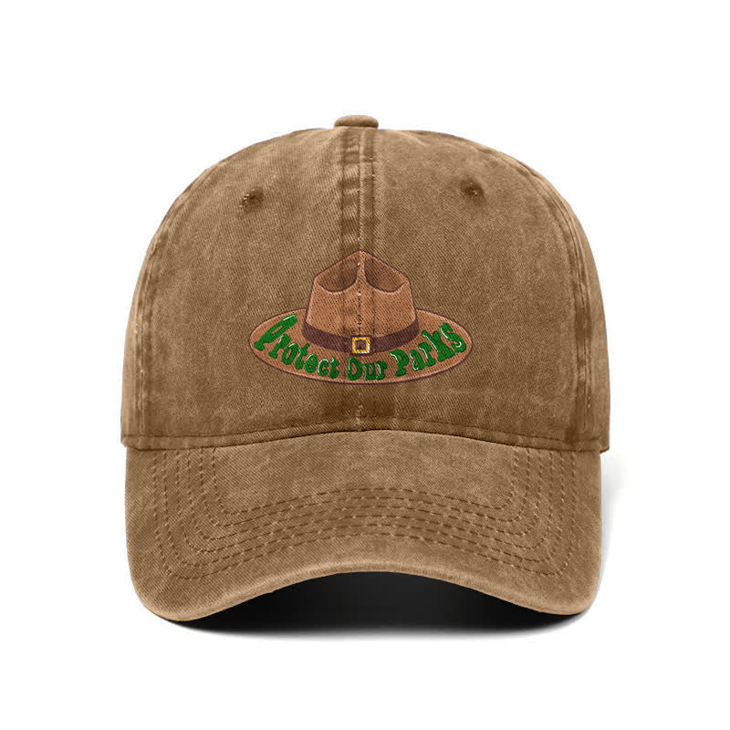 Schützen Sie unsere Parks Cowboyhut Druck verstellbar Baseball