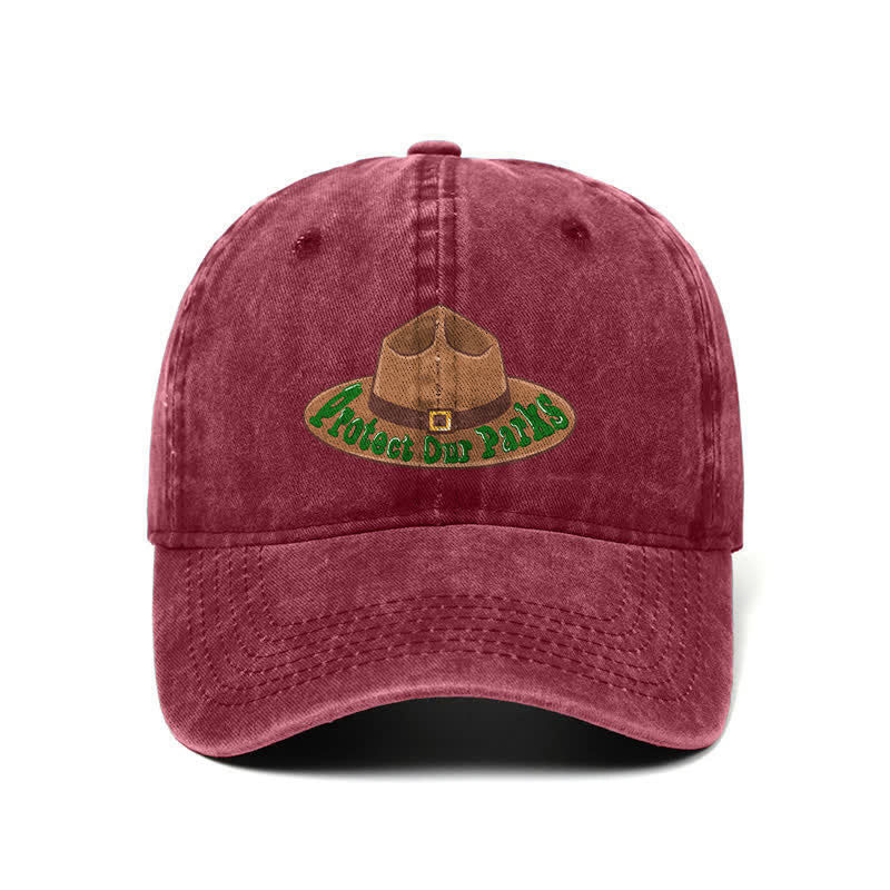 Schützen Sie unsere Parks Cowboyhut Druck verstellbar Baseball