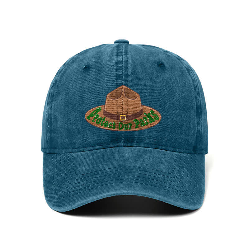 Schützen Sie unsere Parks Cowboyhut Druck verstellbar Baseball
