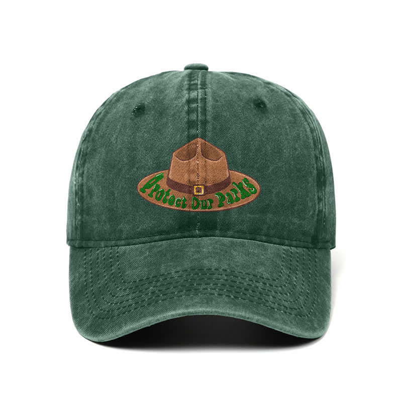 Schützen Sie unsere Parks Cowboyhut Druck verstellbar Baseball