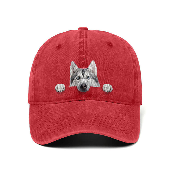 Baseballkappe für Husky-Hundeliebhaber, verstellbar