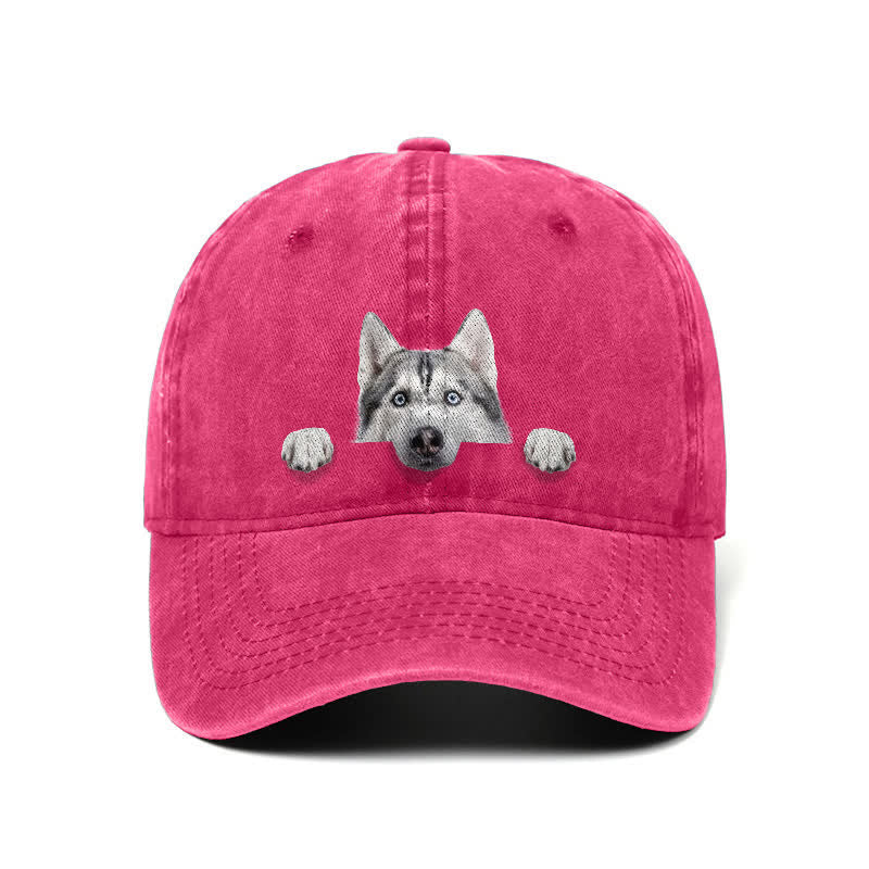 Baseballkappe für Husky-Hundeliebhaber, verstellbar