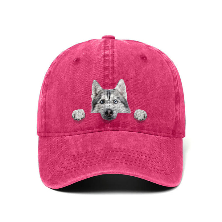 Baseballkappe für Husky-Hundeliebhaber, verstellbar