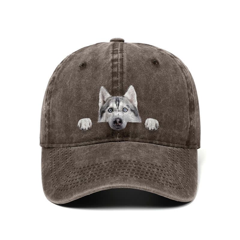 Baseballkappe für Husky-Hundeliebhaber, verstellbar