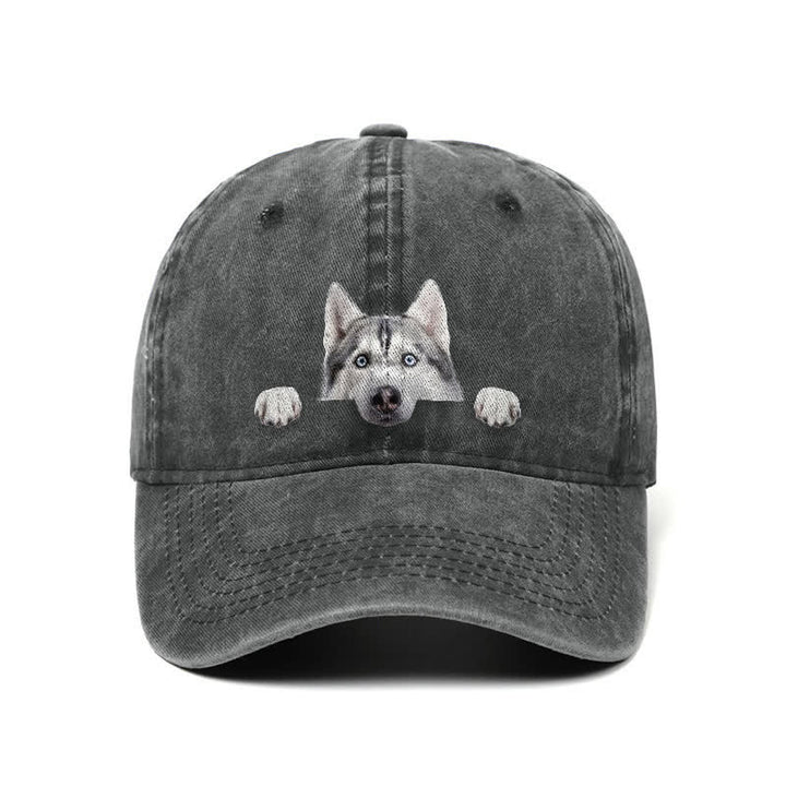 Baseballkappe für Husky-Hundeliebhaber, verstellbar