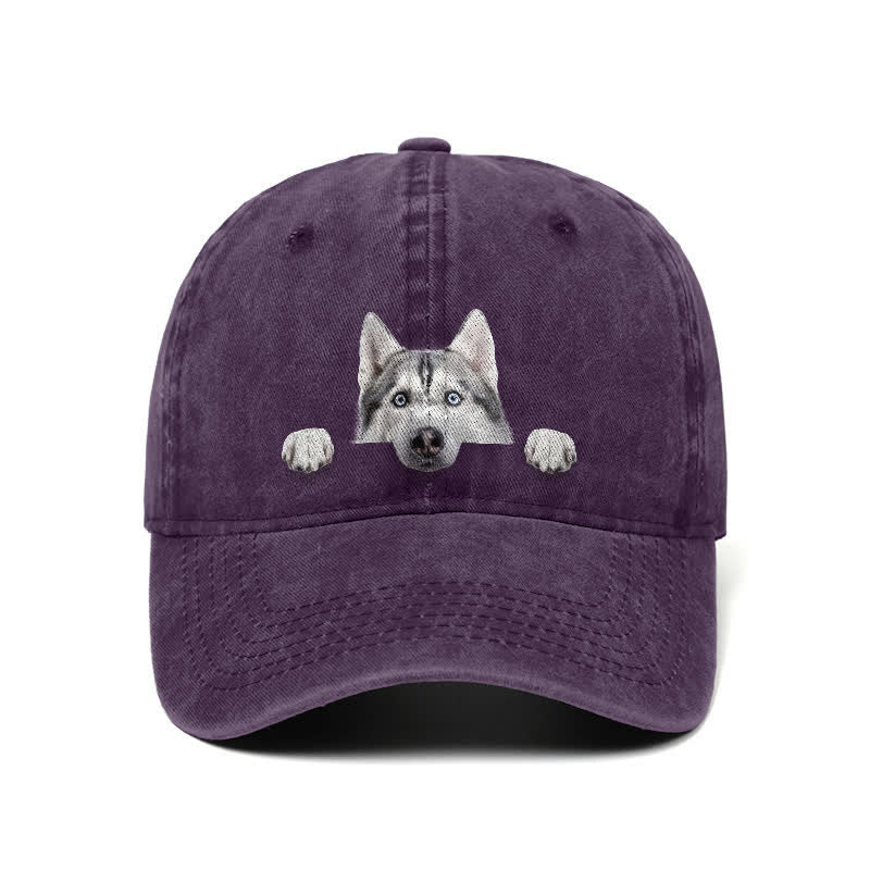 Baseballkappe für Husky-Hundeliebhaber, verstellbar