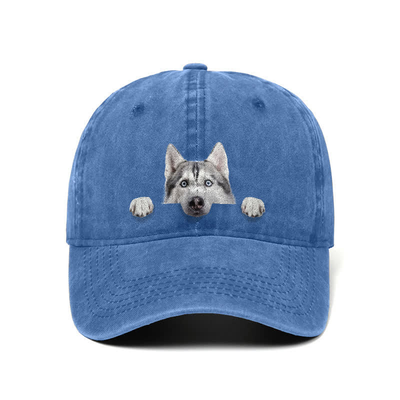 Baseballkappe für Husky-Hundeliebhaber, verstellbar