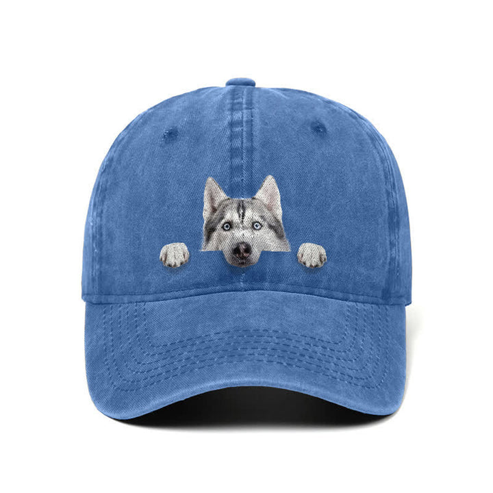 Baseballkappe für Husky-Hundeliebhaber, verstellbar