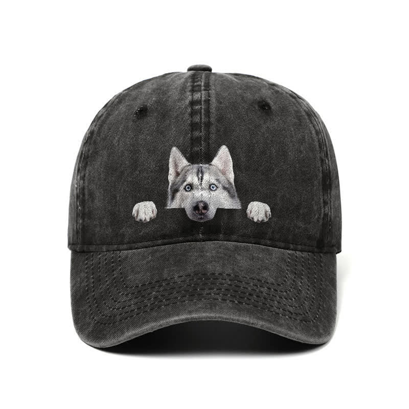 Baseballkappe für Husky-Hundeliebhaber, verstellbar