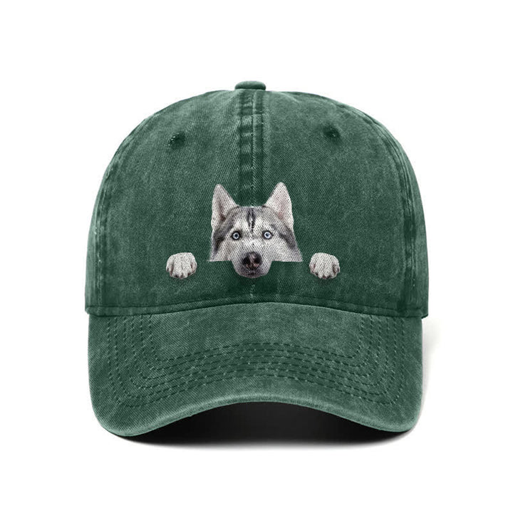 Baseballkappe für Husky-Hundeliebhaber, verstellbar