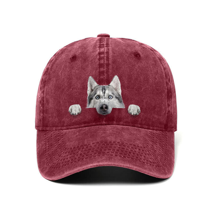 Baseballkappe für Husky-Hundeliebhaber, verstellbar