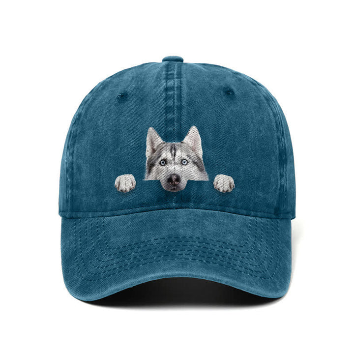 Baseballkappe für Husky-Hundeliebhaber, verstellbar