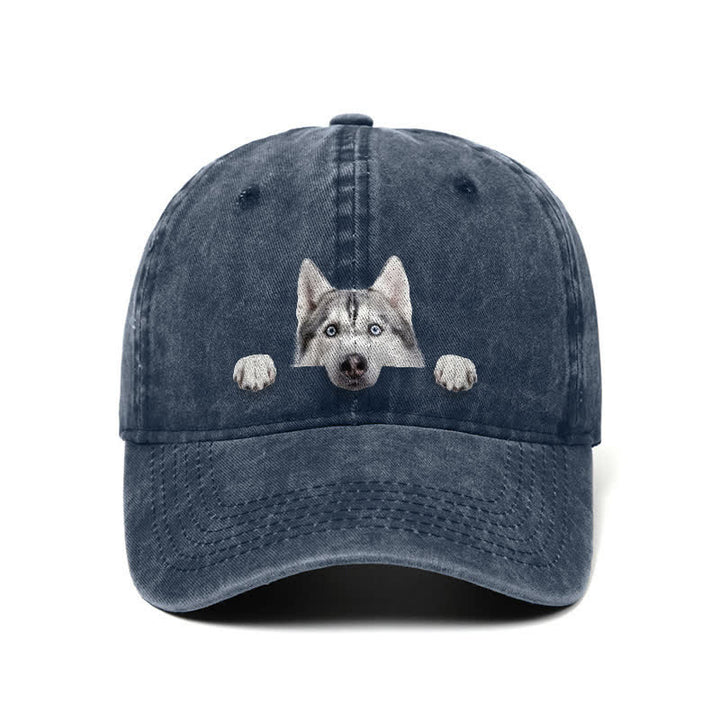 Baseballkappe für Husky-Hundeliebhaber, verstellbar