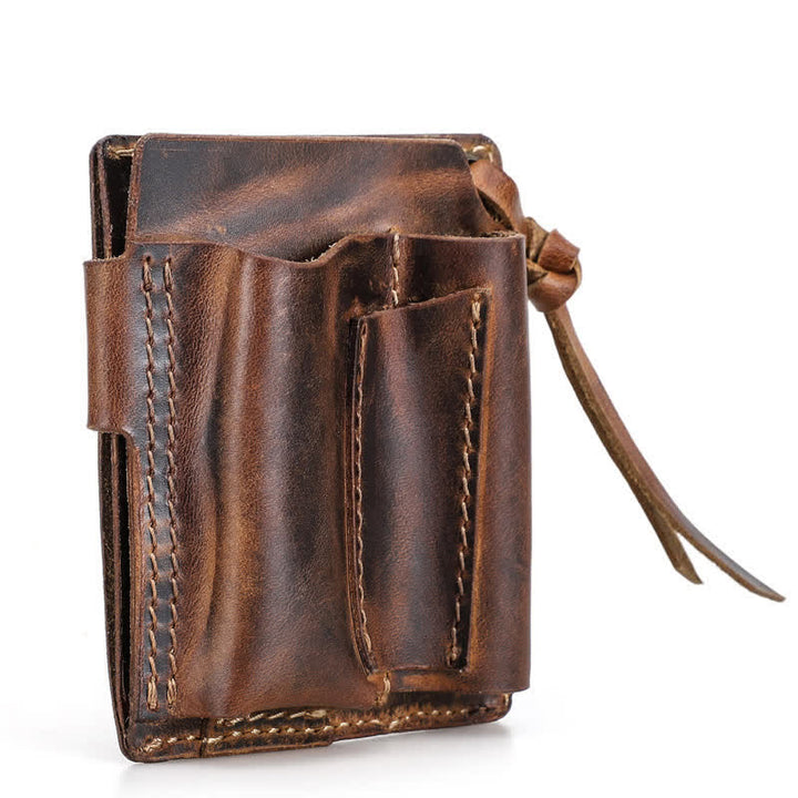 Benutzerdefinierter Name EDC Brieftasche Tasche Organizer Leder Gürteltasche - image 12