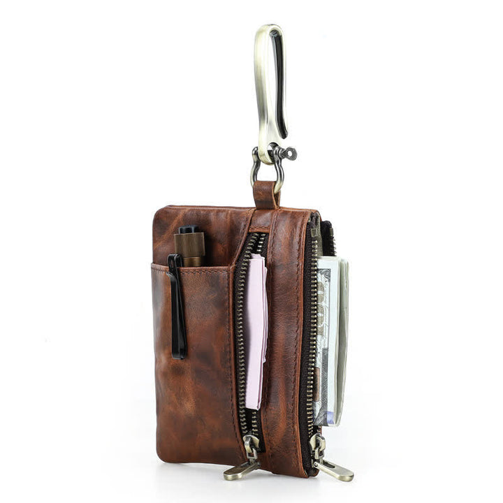 Funktionelle Werkzeugtasche aus Leder mit großer Hakenschnalle - image 11