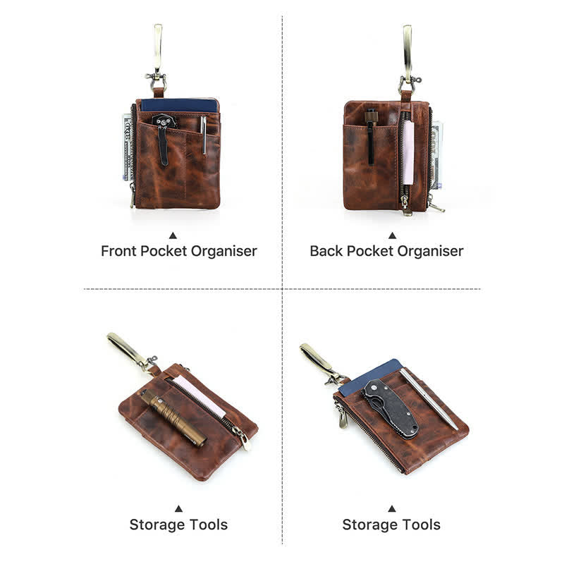 Funktionelle Werkzeugtasche aus Leder mit großer Hakenschnalle - image 13