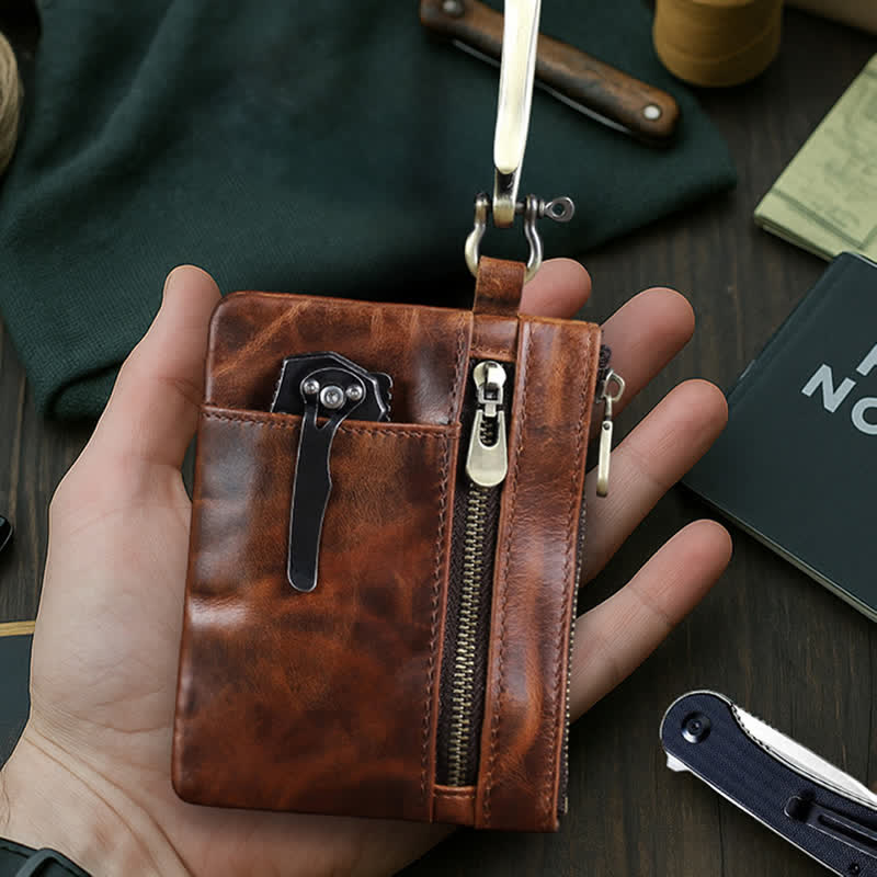 Funktionelle Werkzeugtasche aus Leder mit großer Hakenschnalle - image 8