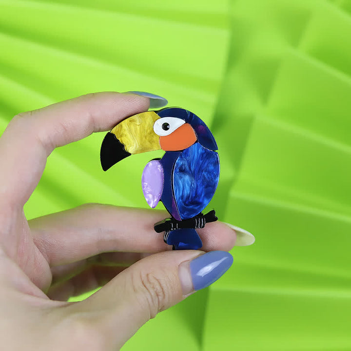 Big-Billed Bird Cartoon Handgemachte Acryl Brosche - image 3