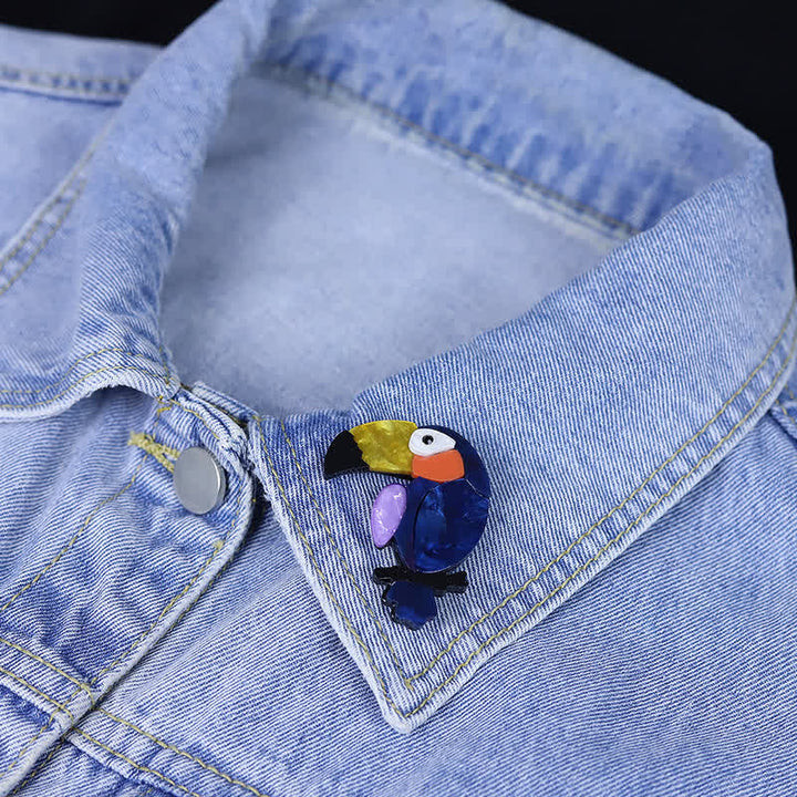Big-Billed Bird Cartoon Handgemachte Acryl Brosche - image 5