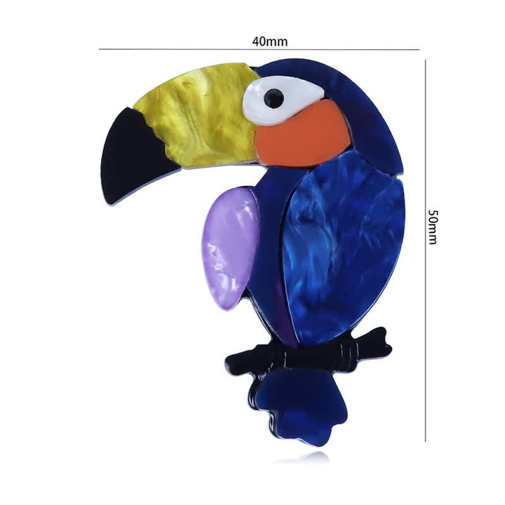 Big-Billed Bird Cartoon Handgemachte Acryl Brosche - image 6