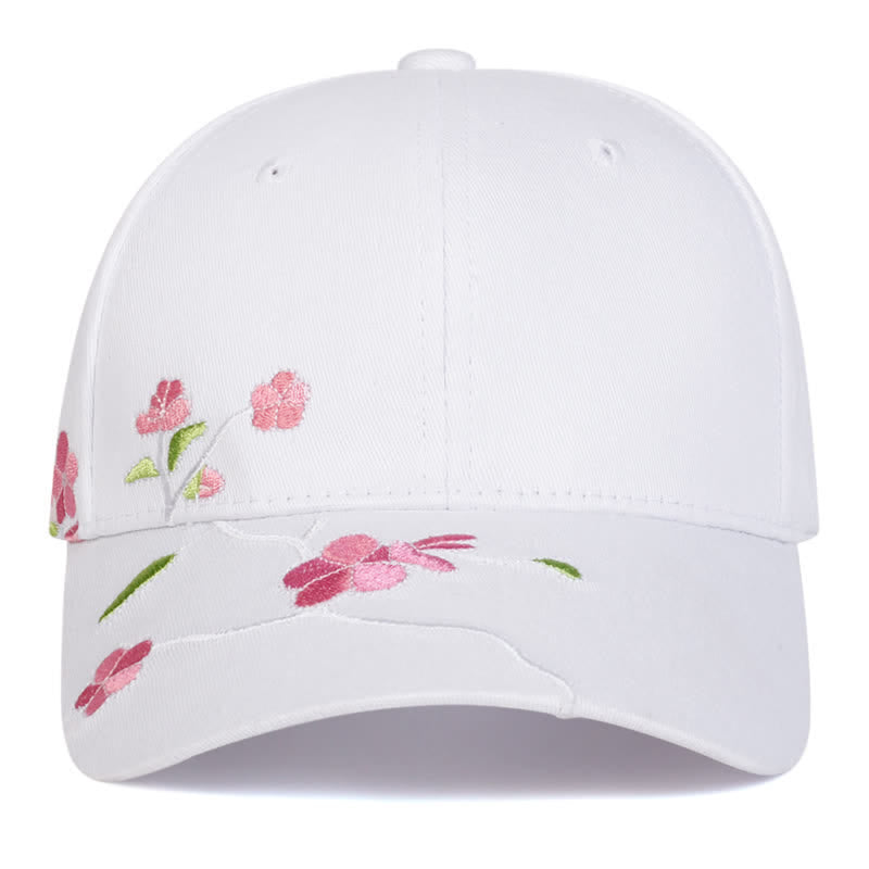 Pinke, seitlich bestickte Baseballkappe mit Blumenmuster, verstellbar - image 8
