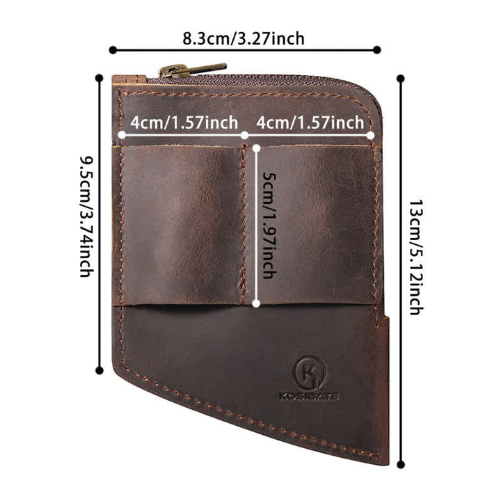 Gebogene Form EDC Pocket Wallet Ledergürteltasche - image 8
