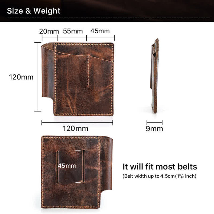 Retro Leder EDC Pocket Organizer Gürteltasche - image 7