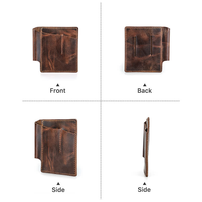 Retro Leder EDC Pocket Organizer Gürteltasche - image 8