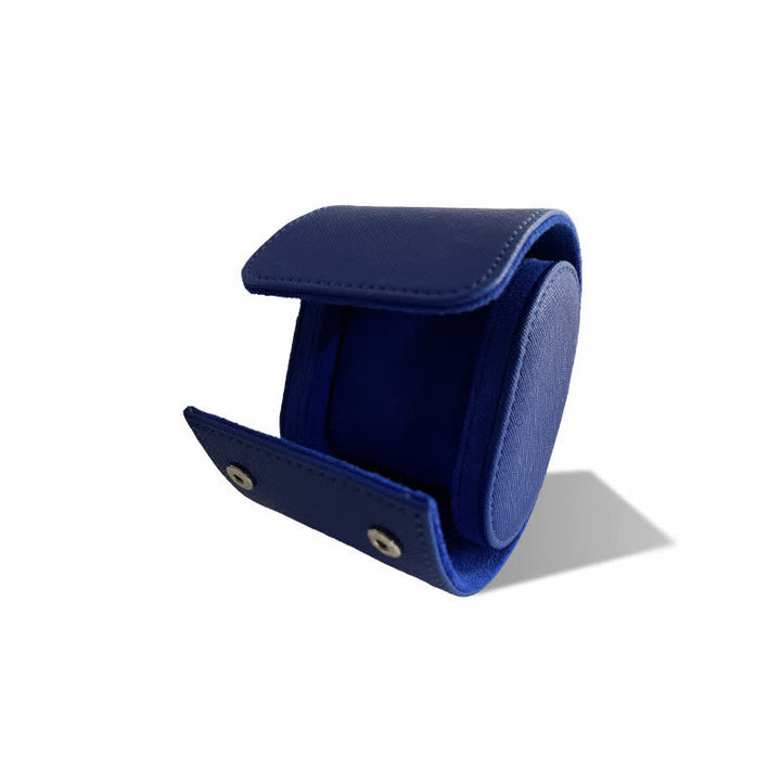 Reise-Uhrenetui aus Leder mit personalisierten Initialen - 1-Position - Blau - image 12
