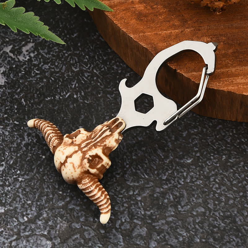 Praktischer Bull Indian Head Schlüsselanhänger mit Hammerbrecher - image 2