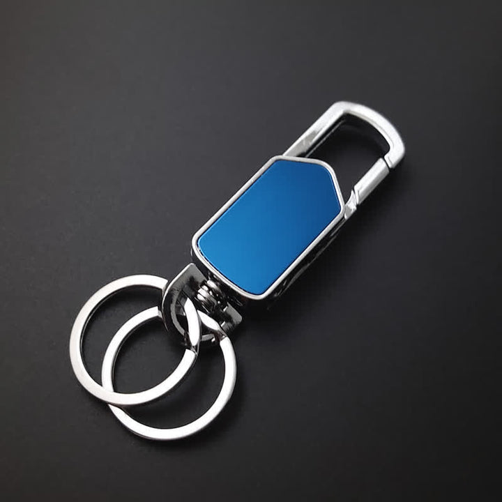 Multifunktions-Schlüsselanhänger mit Messer, um 360 Grad drehbar - Blau - image 6
