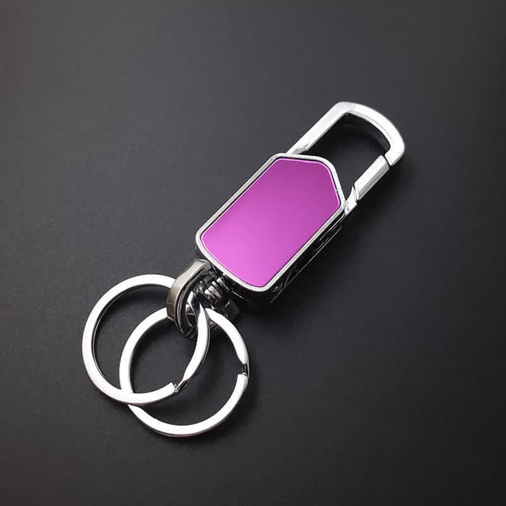 Multifunktions-Schlüsselanhänger mit Messer, um 360 Grad drehbar - Rosa - image 3