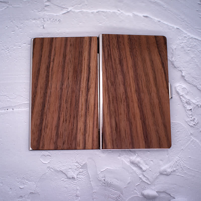 Visitenkartenetui aus Holz mit individueller Namensgravur - image 8
