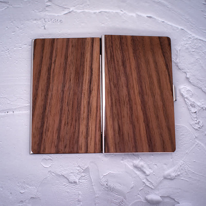 Visitenkartenetui aus Holz mit individueller Namensgravur - image 8
