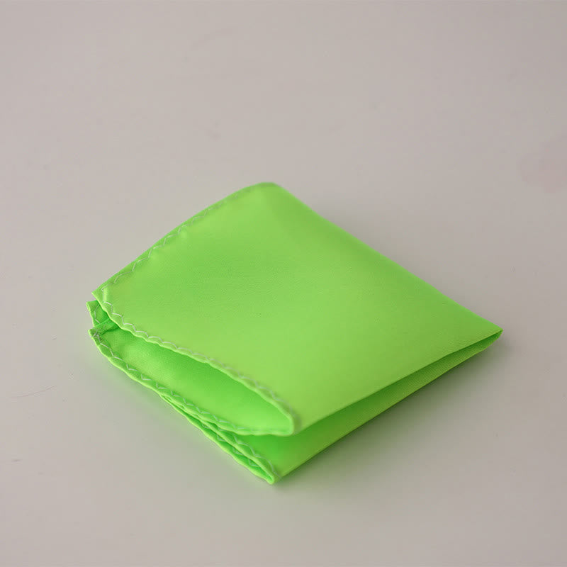 Schlichtes, einfarbiges Einstecktuch für Herren für Hochzeiten und Partys - Chartreuse - image 39