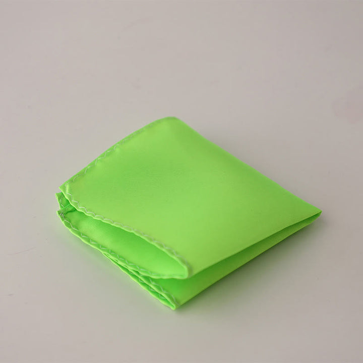Schlichtes, einfarbiges Einstecktuch für Herren für Hochzeiten und Partys - Chartreuse - image 39