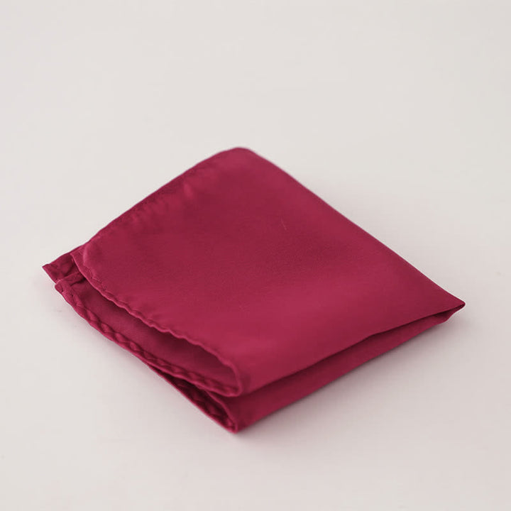 Schlichtes, einfarbiges Einstecktuch für Herren für Hochzeiten und Partys - IndianRed - image 15
